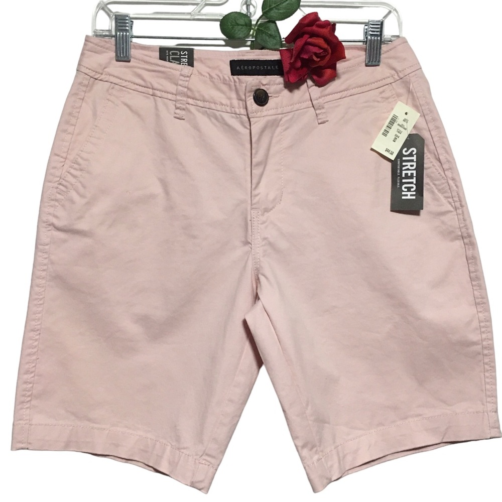 AEROPOSTALE Stretch Classic Shorts Style 1464 584 Sz 28 Dusty Pink NWT